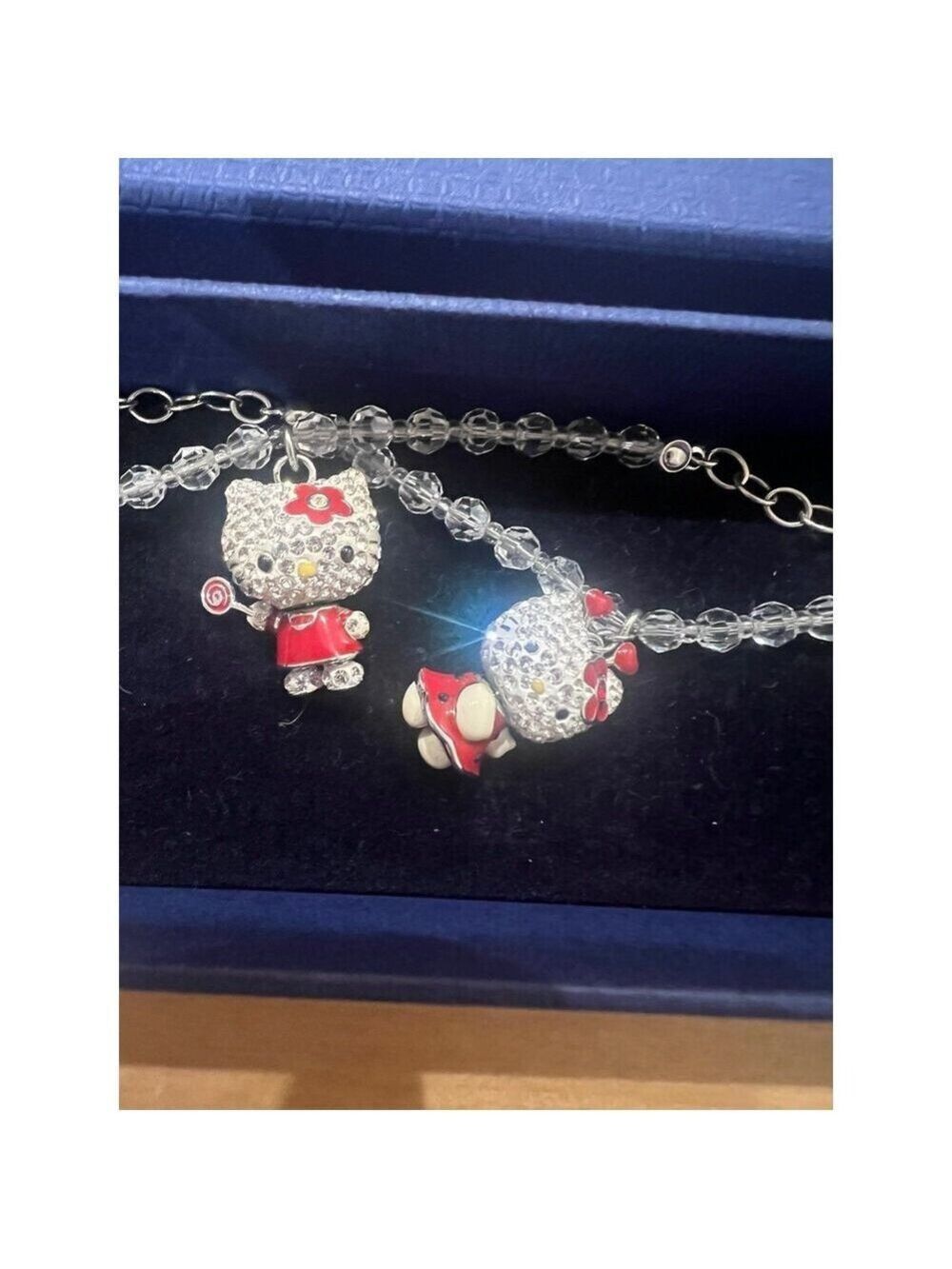 Hello Kitty x Swarovski 3D limited edition bracelets RARE